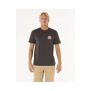 Koszulka RIP CURL Wettie Passage Icon Tee czarny Koszulka RIP CURL Wettie Passage Icon Tee czarny