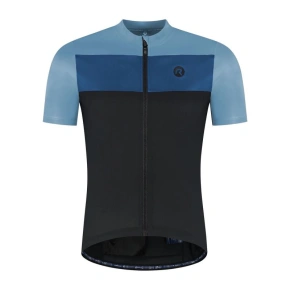 Rogelli koszulka CORE BLOCK niebiesko-czarna 2XL