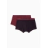 Bokserki męskie 2PACK 111210 3F504 56636 bordowe z nadrukiem - Emporio Armani