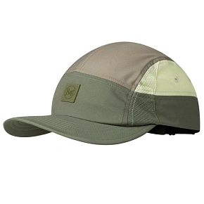 Czapka do biegania Buff 5 Panel Go Cap - domus khaki Czapka do biegania Buff 5 Panel Go Cap - domus khaki