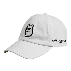 Czapka z daszkiem Karl Lagerfeld Paris Choupette Strapback Biała - L5WH7944 wht Czapka z daszkiem Karl Lagerfeld Paris Choupette Strapback Biała - L5WH7944 wht