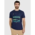 T-shirt regular z nadrukiem męski 4F 4FRAW25TTSHM3378-31S pánské