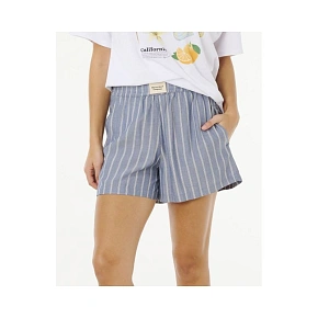 Szorty damskie RIP CURL Beach Days Pinstripe Short niebieskie dámské Szorty damskie RIP CURL Beach Days Pinstripe Short niebieskie dámské