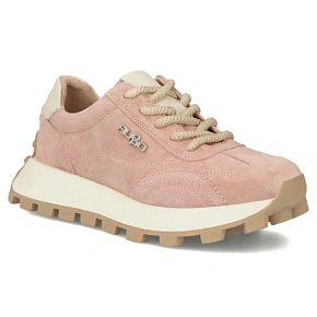 Skórzane półbuty sneakersy na platformie różowe Filippo DP7498 dámské Skórzane półbuty sneakersy na platformie różowe Filippo DP7498 dámské