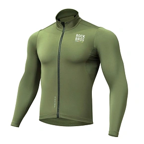 Bluza rowerowa Rockbrs TLWT001 ROAD TO SKY wiatroszczelna, ocieplana, S - zielona Bluza rowerowa Rockbrs TLWT001 ROAD TO SKY wiatroszczelna, ocieplana, S - zielona