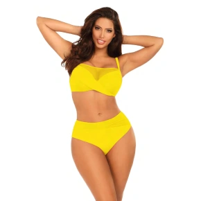 Damski dwuczęściowy strój kąpielowy Fashion 32 S1002N3-21 Żółty - Self