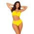 Damski dwuczęściowy strój kąpielowy Fashion 32 S1002N3-21 Żółty - Self