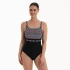 Damski jednoczęściowy kostium kąpielowy Style Melilla 6256 444 Black Mix - Anita
