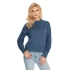 Sweter damski 70035 Jeans niebieski - PeeKaBoo