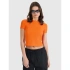 T-shirt slim z waflowej dzianiny damski 4F 4FRSS25TTSHF2749-70S