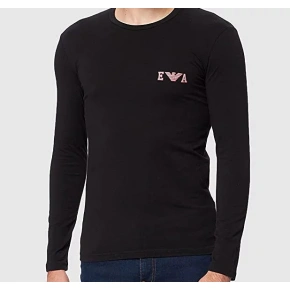 T-shirt męski 111023 1A526 - 00020 - Czarny - Emporio Armani