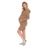 Sukienka ciążowa damska 1712 Brown Cappuccino - PeeKaBoo