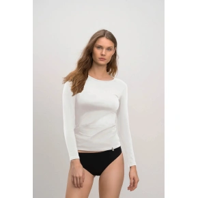 Dámské triko s dlouhým rukávem 21921 Bílá - Vamp