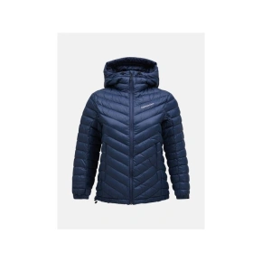 Kurtka puchowa Peak Performance W Frost Down Hood Jacket granatowy