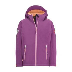 Kurtka softshellowa dziecięca Trollkids Girls Trollfjord Jacket z kapturem dla dziewczynki różowa (175-242) Kurtka softshellowa dziecięca Trollkids Girls Trollfjord Jacket z kapturem dla dziewczynki różowa (175-242)