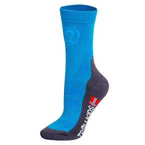 Skarpety trekkingowe dziecięce dla chłopca/dziewczynki Trollkids Kids Trekking Mid Cut Socks II medium blue (930-106) Skarpety trekkingowe dziecięce dla chłopca/dziewczynki Trollkids Kids Trekking Mid Cut Socks II medium blue (930-106)