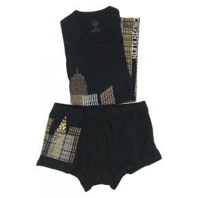 Zestaw męski M4106E-001 brązowy - Calvin Klein