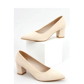Damskie szpilki na obcasie LL-271P jasny beż - Seastar