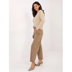 Dámské riflové kalhoty J1571 6.08 hnědé - FPrice