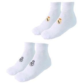Real Madryt skarpetki 2-pack białe 2900003458 Real Madryt skarpetki 2-pack białe 2900003458