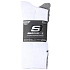 Skechers 3pk Unisex Non Terry Crew S601102-107 Białe 43-46