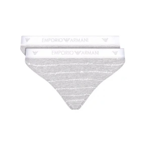 Majtki damskie 163334 1P219 04148 szare - 2 pack - Emporio Armani