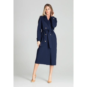 Płaszcz damski M698 granatowy - Figl