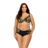 Damski dwuczęściowy kostium kąpielowy w kwiaty Caitriona 3133/3 Black - Lorin
