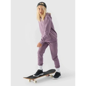 Bluza dresowa nierozpinana z kapturem dziewczęca 4F Junior 4FJWMM00TSWSF1316-51S