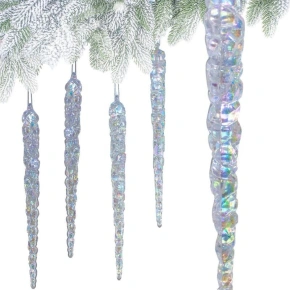 SOPLE LODU OPALIZUJĄCE DEKORACJA WISZĄCA 22 CM 4 SZT