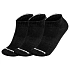 Skechers 3pk Unisex Terry Qtr Crew S111035-001 Czarne 35-38