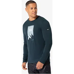 Koszulka z długim rękawem męska SUPER.NATURAL M 2 Pitch LS granatowa pánské