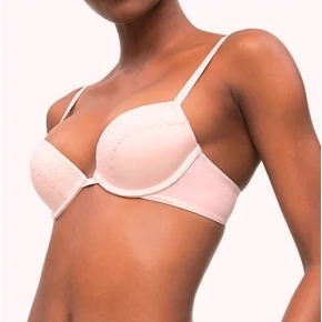 Biustonosz push-up QF5145E 2NT różowy - Calvin Klein