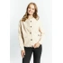 Elegancka bluza damska z guzikami 1110-015 Beżowy - Monnari