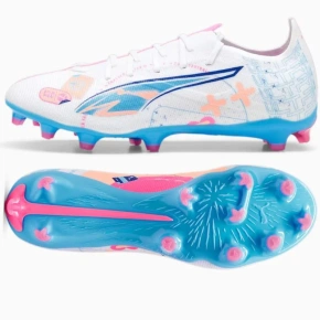 Pánské sportovní fotbal boty Ultra 5 Match Vol.Up FG/MG M 108064-01 Bílá mix - Puma