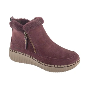 Skechers Wilshire Blvd - Fresh Zip 168108-WINE Bordowe 36