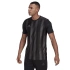 Koszulka męska w paski 21 JSY GN7625 Czarny z szarym - Adidas