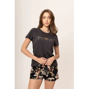 Piżama damska 01/275 czarny wzór - Karol