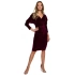 Sukienka damska M561 Bordeaux - MOE