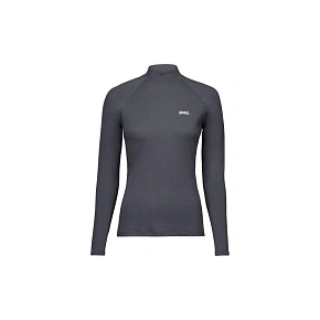 Koszulka rowerowa POC W's Layer Merino Mock Neck Jersey szara Koszulka rowerowa POC W's Layer Merino Mock Neck Jersey szara