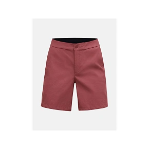 Szorty damskie PEAK PERFORMANCE W Player Shorts kolor czerwony Szorty damskie PEAK PERFORMANCE W Player Shorts kolor czerwony
