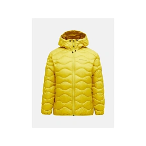 Kurtka puchowa męska PEAK PERFORMANCE M Helium Down Hood Jacket kolor żółty Kurtka puchowa męska PEAK PERFORMANCE M Helium Down Hood Jacket kolor żółty