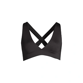 Stanik kąpielowy CASALL V-Neck Crossback Bikini Top kolor czarny