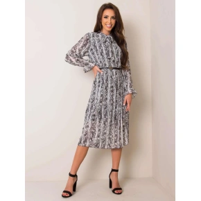 Sukienka damska DHJ-SK-11202-5.17X Czarny z białym - FPrice