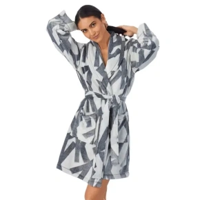 Szlafrok damski YI2222688F 031 szary - DKNY