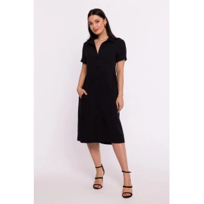 Sukienka koszulowa B282 czarny - BeWear
