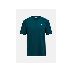 Koszulka męska PEAK PERFORMANCE M Wool-Blend Shortsleeve kolor zielony pánské Koszulka męska PEAK PERFORMANCE M Wool-Blend Shortsleeve kolor zielony pánské
