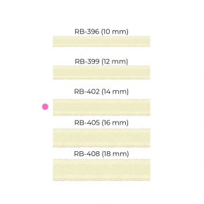 Paski damskie RB 399 12 mm off-white - Julimex