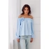 Bluzka BLU0180 jasnoniebieski - Roco Fashion