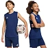 Adidas Entrada 26 koszulka dziecięca bez rękawów granatowa KB3936